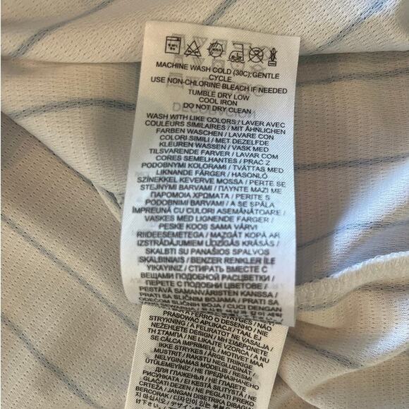 Nike Derek Jeter 2 Yankees Men's Jersey Home Pinstripe Replica Medium T1770-NKWH - Picture 6 of 10